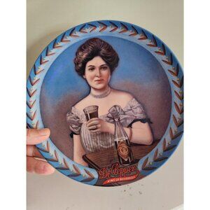 Dr Pepper Girl Collectible Plate: Fine Bone China, Hoyle Products